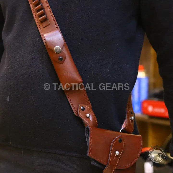 Universal One Sided Shoulder Holster Smooth Leather Hunting & Shooting Accessories > Holsters