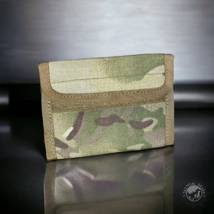 Waterproof nylon canvas tactical multicam camouflage pouch with Velcro flap closure