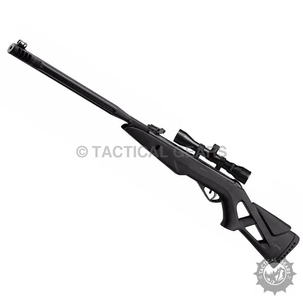 Black Gamo Whisper Maxxim IGT air rifle with scope for plinking fun and accuracy