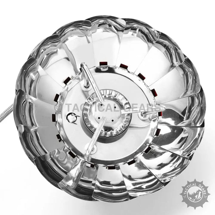 Portable collapsible reflective windshield lotus camping stove windscreen for efficient cooking