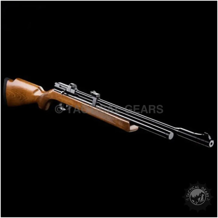 Artemis PCP PR 900 air rifle with multi-pump pneumatic system and wooden stock