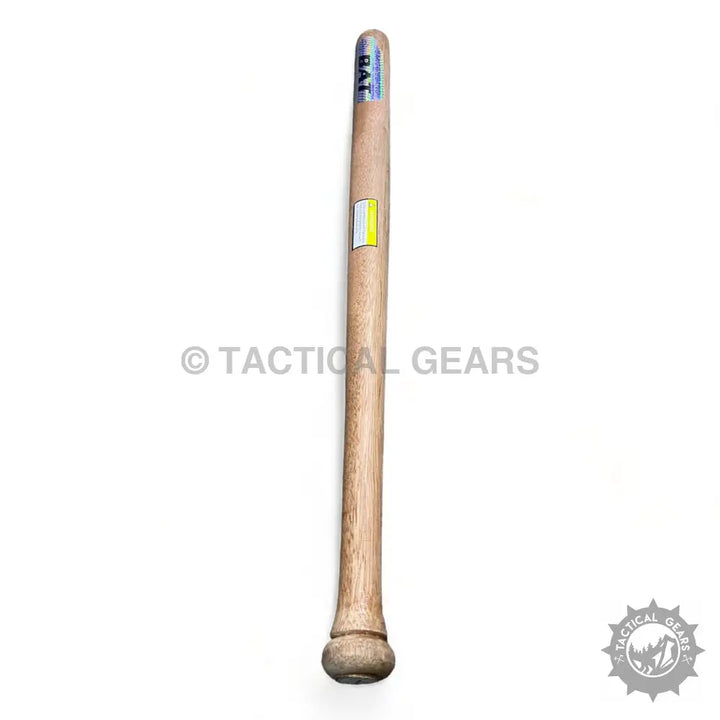 Wooden baseball bat with light finish, ideal for baseball players and enthusiasts