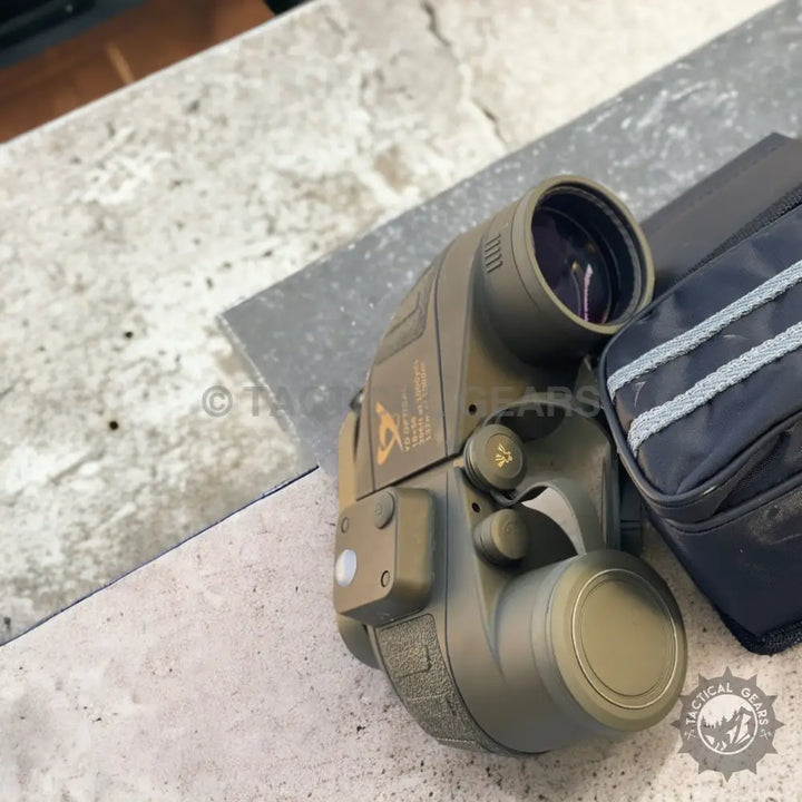 Olive green night vision monocular with strap and case for hunting binoculars use