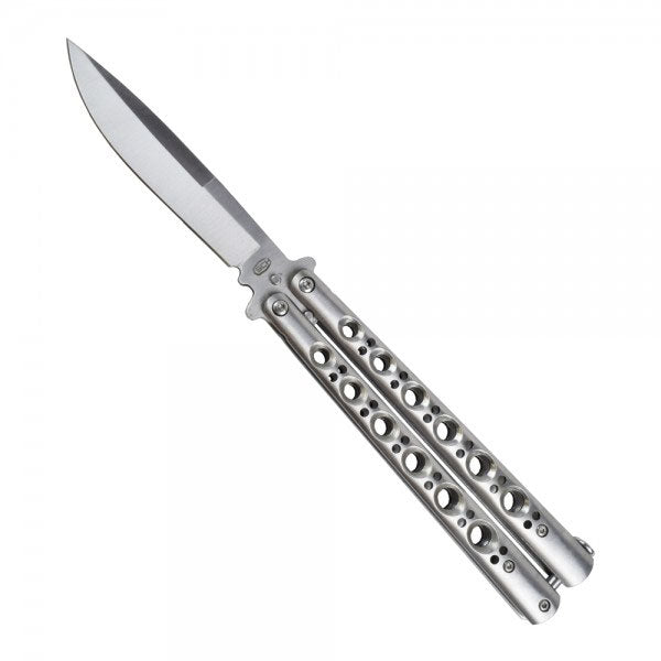 Butterfly Knife Silver Steel