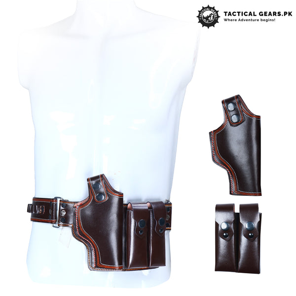 Waist Holster Natual Leather Brown