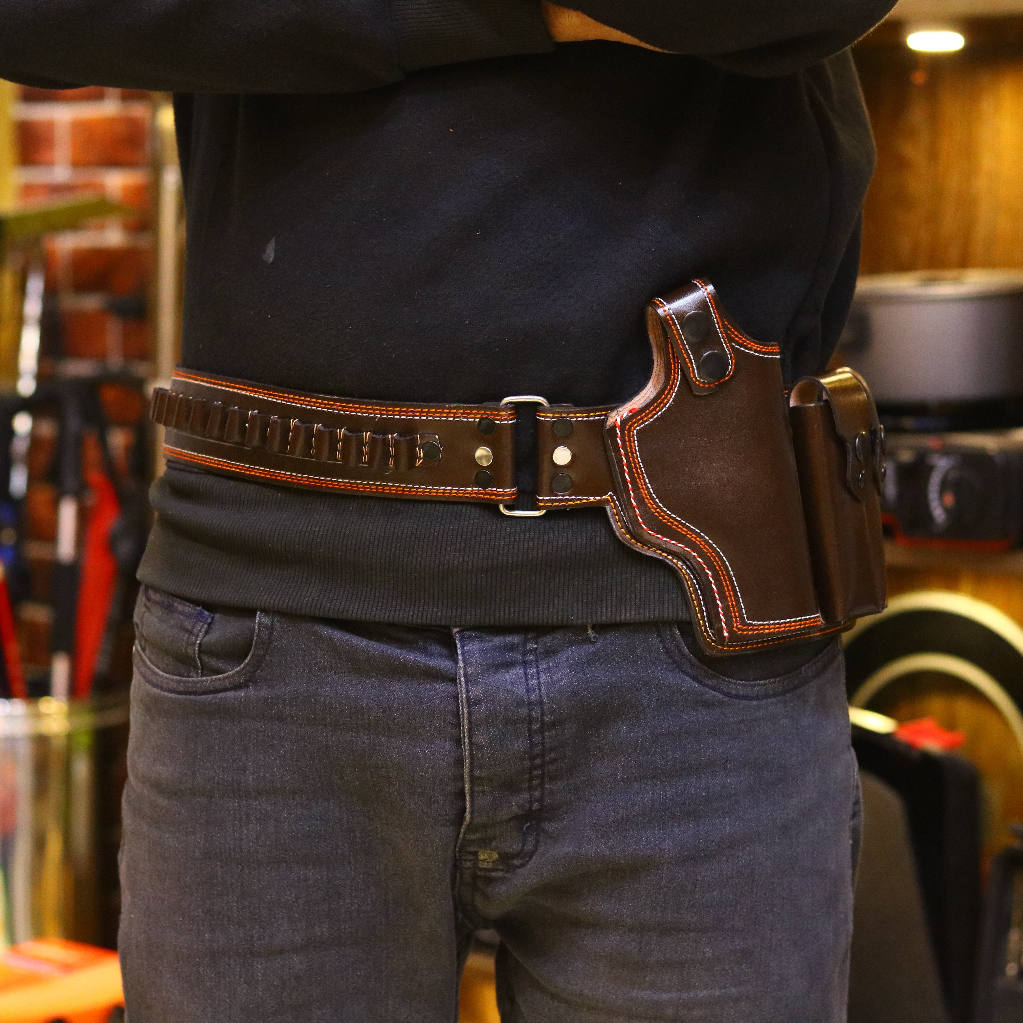 Waist Holster Natual Leather Brown – TacticalGears.pk