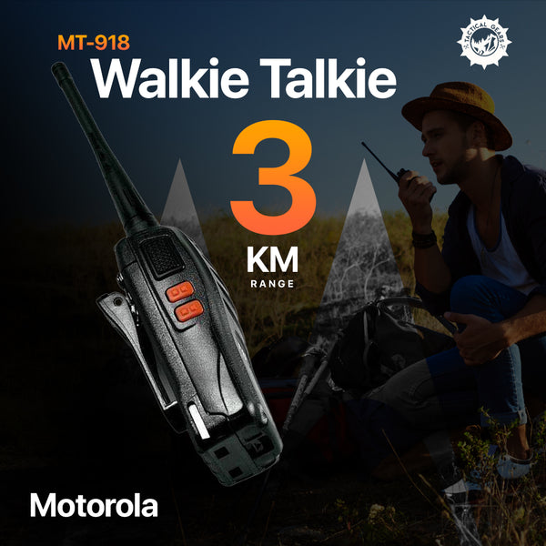 Motorola MT-918 Walkie Talkie - 3KM Range - Pair