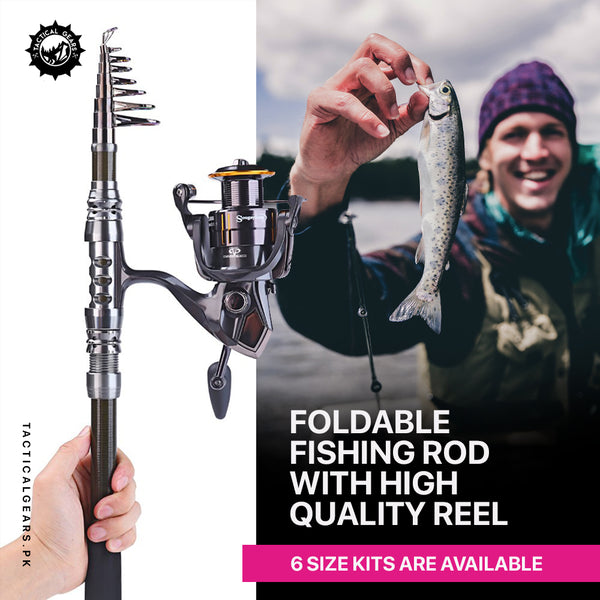 Foldable Fishing Rod with High Quality Reel