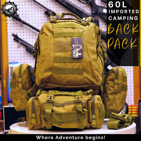 60L Imported Camping Backpack