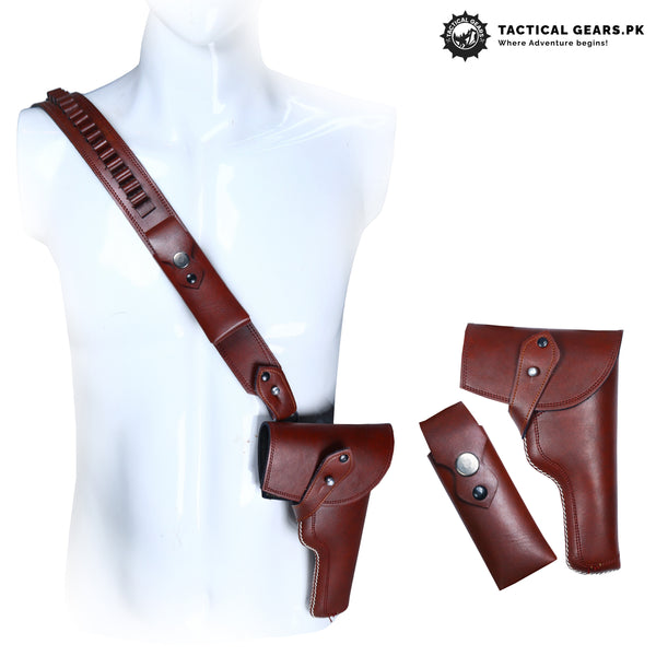 Universal One-Sided Shoulder Holster Smooth Leather