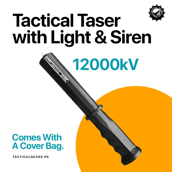 Tactical Taser with Light and Siren