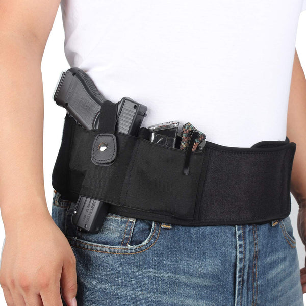 Concealed Carry Holster 1 Pouch Stretchable Fabric Black